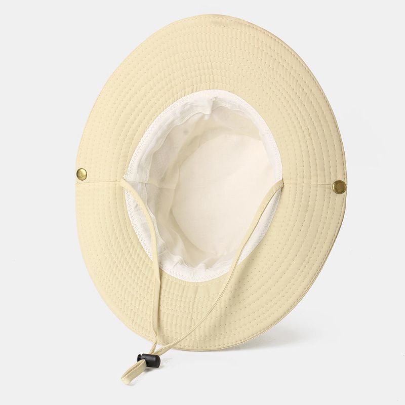 Hommes Femme Chapeau De Pêcheur À Séchage Rapide Chapeau De Visière Pliable Avec Broderie