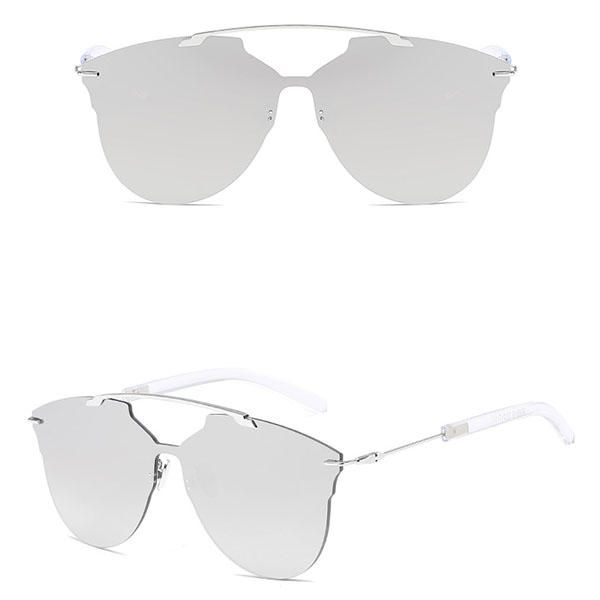 Hommes Femmes Lunettes De Soleil À Monture En Métal Mince Casual Outdoor Anti-uv Hd Eyeglaases