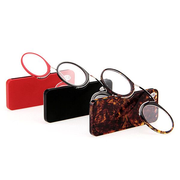 Hommes Femmes Mini Ultraléger Clip Nez Lunettes De Lecture Lecture Portable