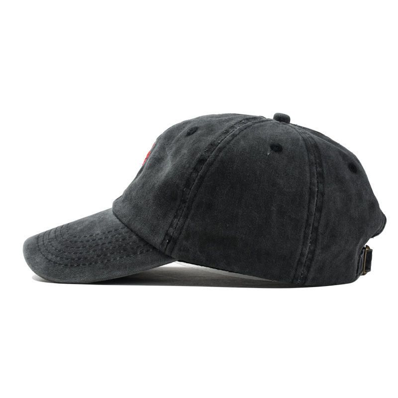 Hommes Femmes Mode Broderie Rose Casquette De Baseball