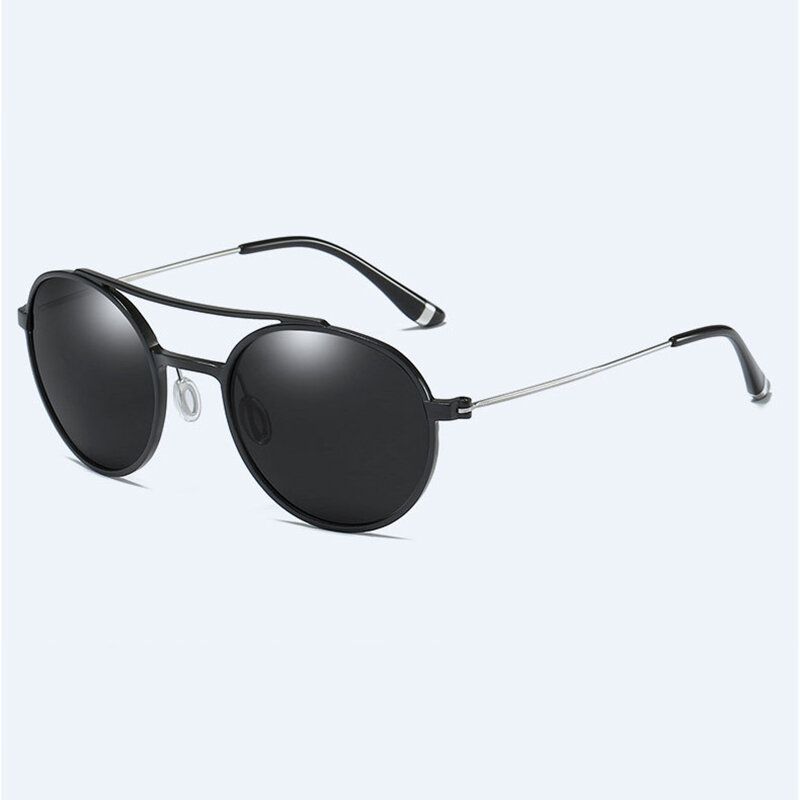 Hommes Femmes Outdoor Casual Driving Lunettes Polarisées Lunettes De Soleil Rondes Classiques