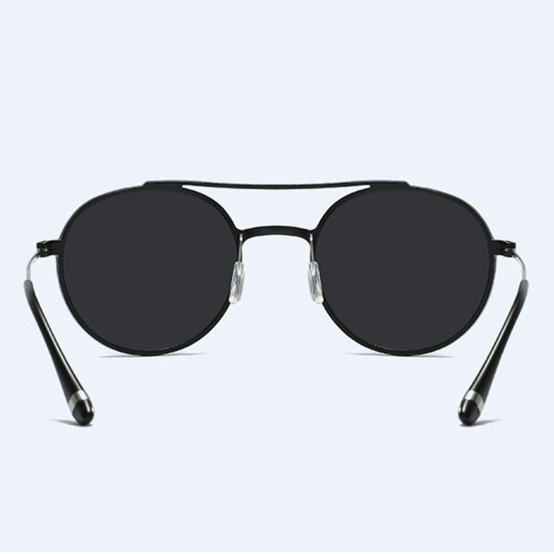 Hommes Femmes Outdoor Casual Driving Lunettes Polarisées Lunettes De Soleil Rondes Classiques