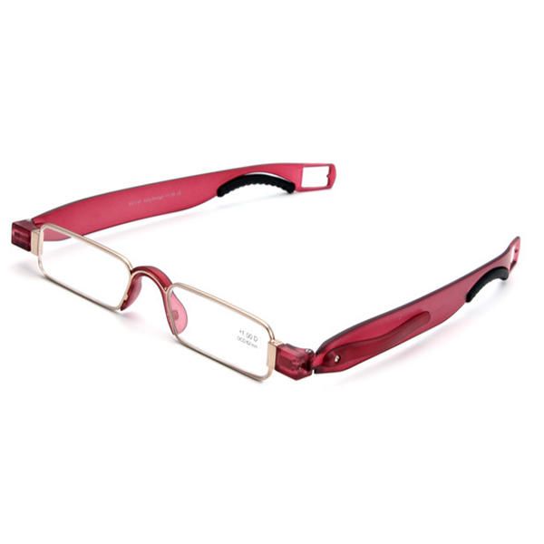 Hommes Femmes Portable 360 Rotation Pliant Lunettes De Lecture Casual Léger Presbytie Lunettes