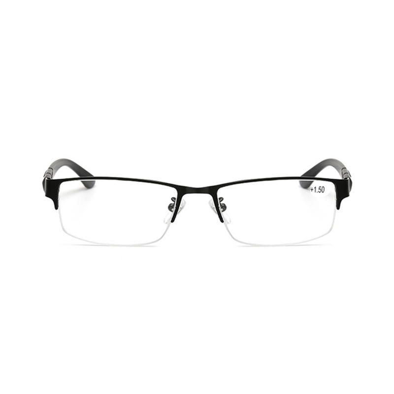 Hommes Femmes Rondes Demi-cadre Lecteurs Lecture Ordinateur Lunettes