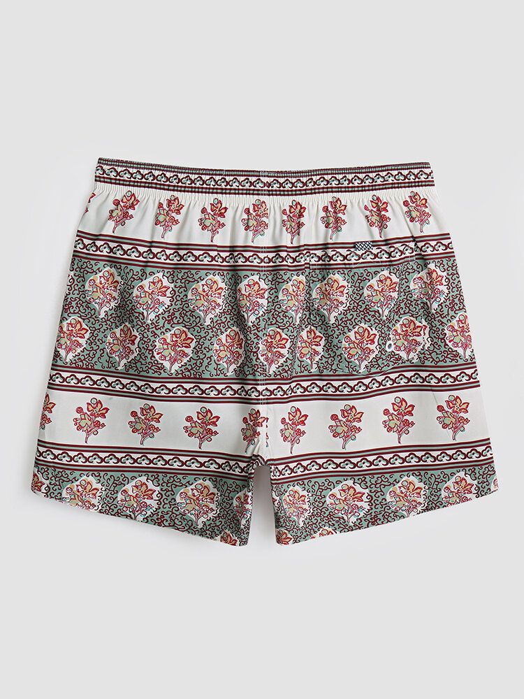 Hommes Floral Print Vintage Style Cosy Short Léger Thin Board Shorts