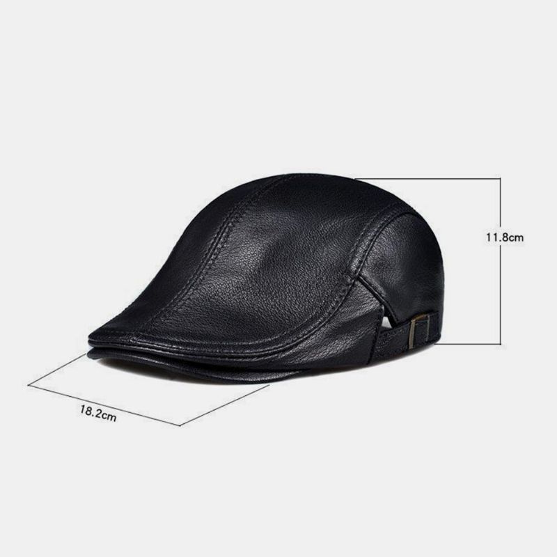 Hommes Gavroche Chapeaux En Peau De Mouton Hiver Coupe-vent Protection Contre Le Froid Chaud Bérets Cabbie Chapeau