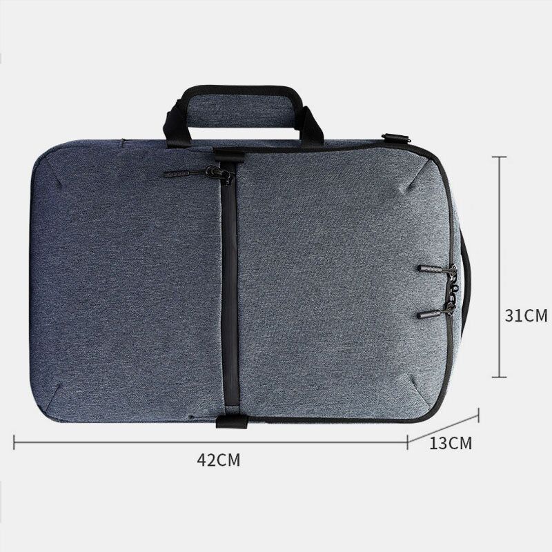 Hommes Grande Capacité Étanche Bandoulière Amovible 15.6 Pouces Étui Pour Ordinateur Portable Sac À Dos Sac À Bandoulière Sac À Bandoulière