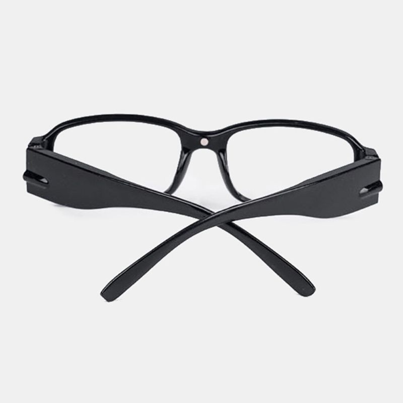 Hommes Led Éclairage Nuit Presbytie Lunettes Plastique Résine Plein Rectangle Cadre Multifonctionnel Presbytie Lunettes