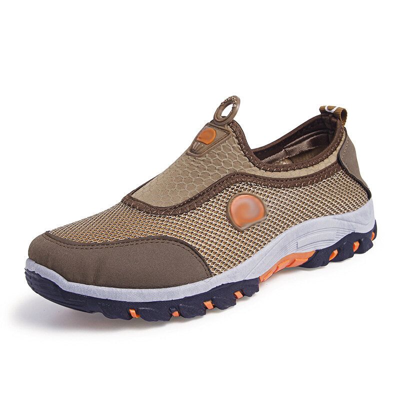 Hommes Mesh Respirant Fond Doux Antidérapant Confortable Sports Casual Chaussures De Plein Air