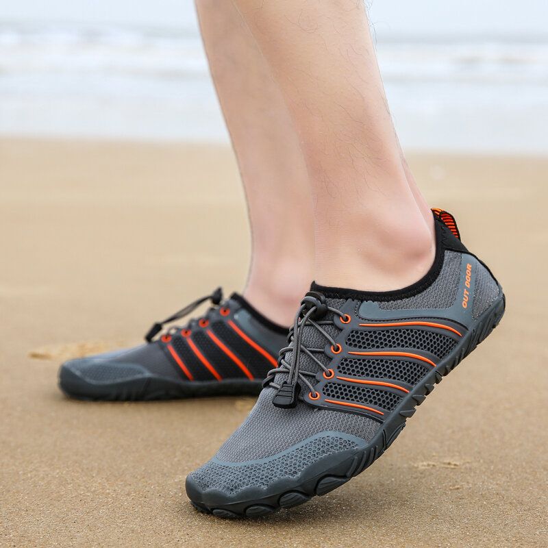 Hommes Mesh Respirant Léger Antidérapant Extérieur Wading Chaussures De Sport Décontractées