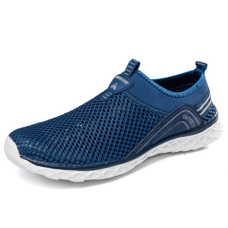 Hommes Mesh Respirant Non Slip Léger Confortable Slip On Outdoor Casual Wading Shoes