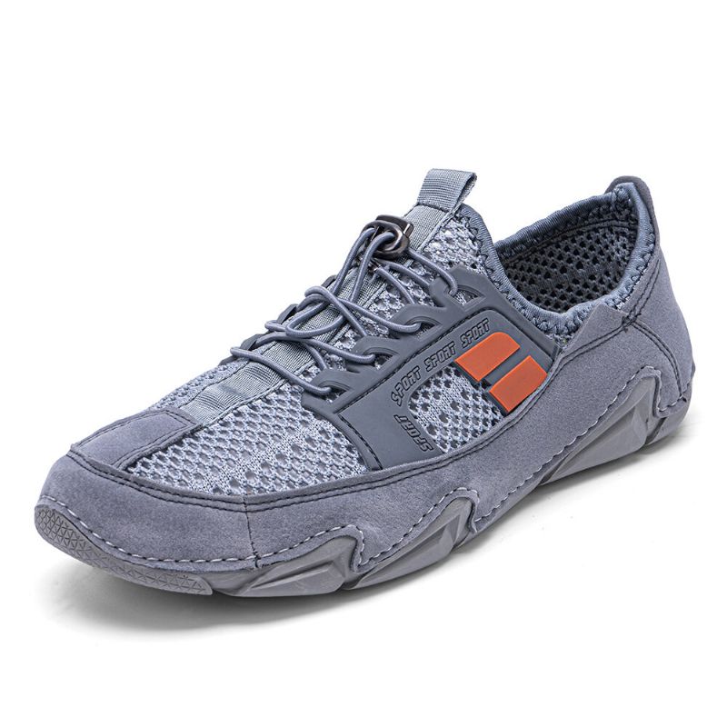 Hommes Mesh Splicing Respirant Slip Respirant Soft Comfy Casual Shoes