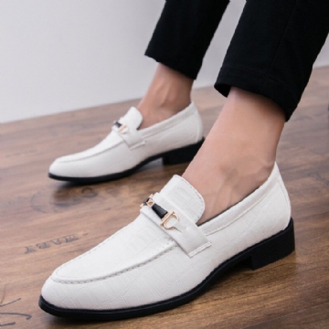 Hommes Microfibre Cuir Respirant Semelle Souple Slip On Classique Solide Casual Business Chaussures