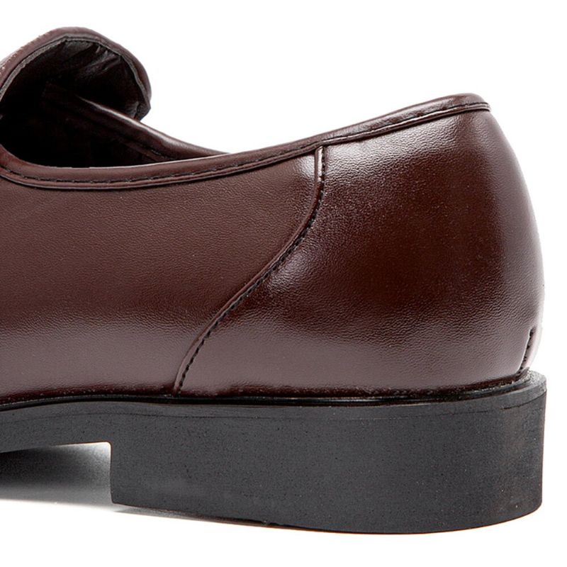 Hommes Microfibre Cuir Souple Slip-on Résistant À L'usure Décontracté Confortable Chaussures D'affaires