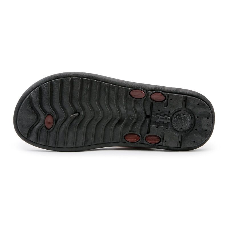 Hommes Microfibre Respirant Fond Doux Antidérapant Clip Toe Casual Pantoufles De Plage