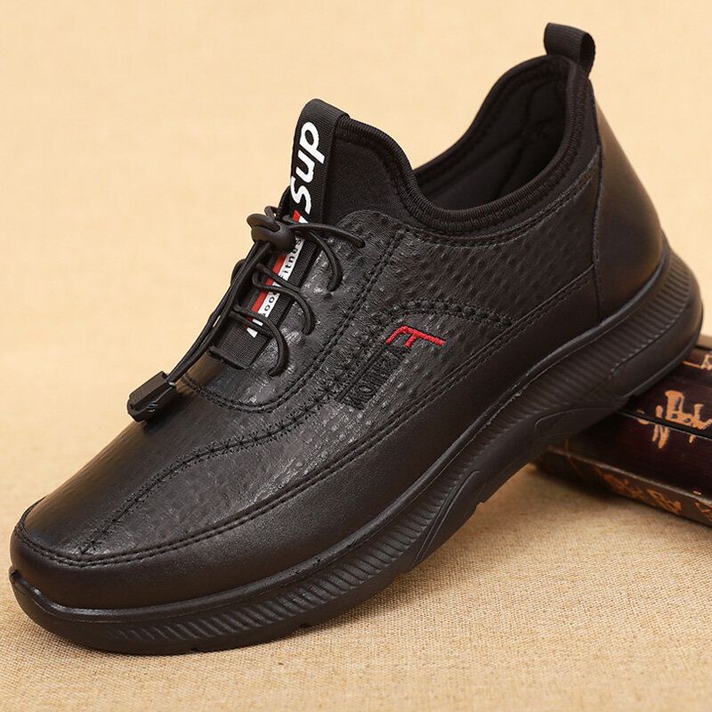 Hommes Microfibre Respirant Semelle Souple Antidérapant Léger Confortable Sports Casual Chaussures