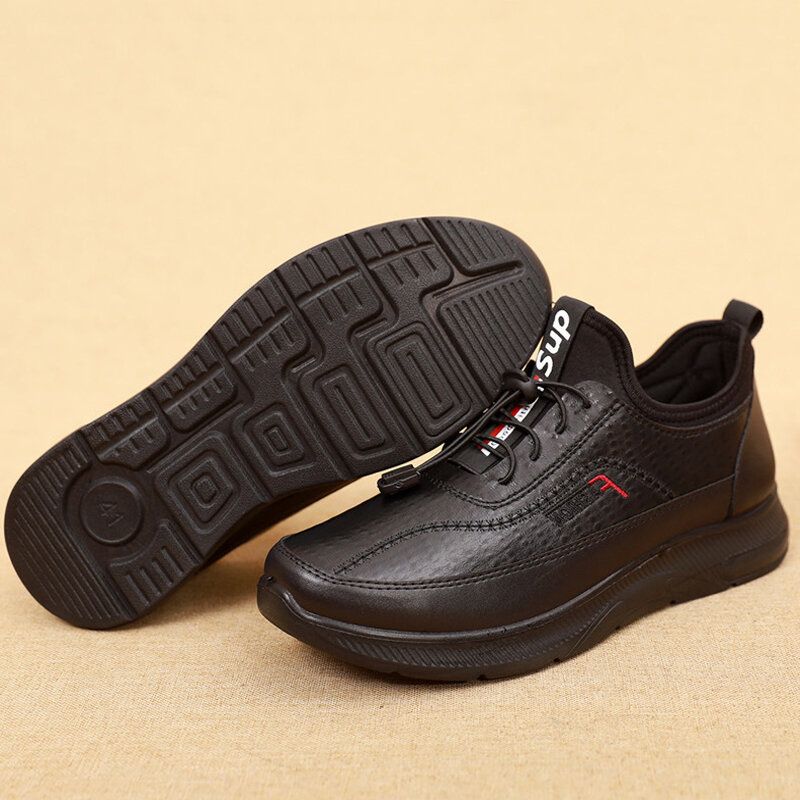 Hommes Microfibre Respirant Semelle Souple Antidérapant Léger Confortable Sports Casual Chaussures