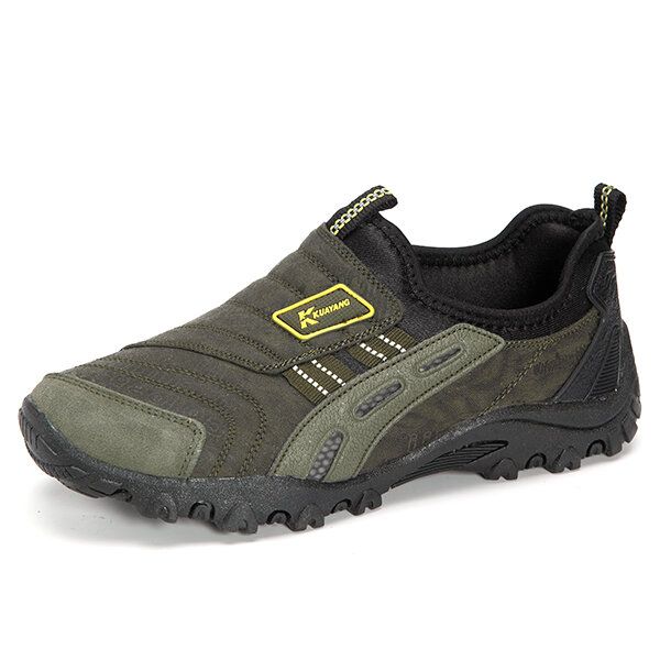 Hommes Microfibre Respirant Semelle Souple Antidérapante Sports Casual Chaussures De Plein Air