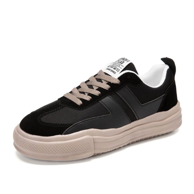 Hommes Microfibre Respirant Soft Sole Splicing Brief Trendy One Size Smaller Court Shoes