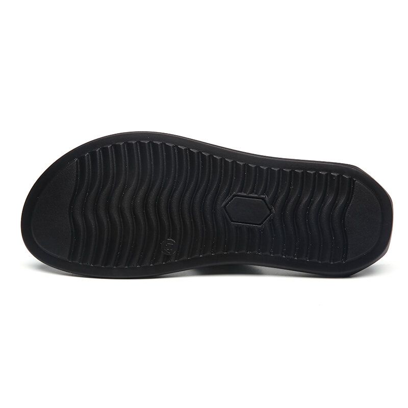 Hommes Microfibre Soft Sole Non Slip Comfy Solid Flip Flops