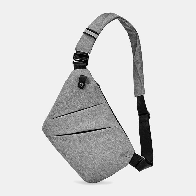 Hommes Mince Anti-vol Poitrine Sac Multifonction Multi-poches Étanche Bandoulière Sac Sling Bag