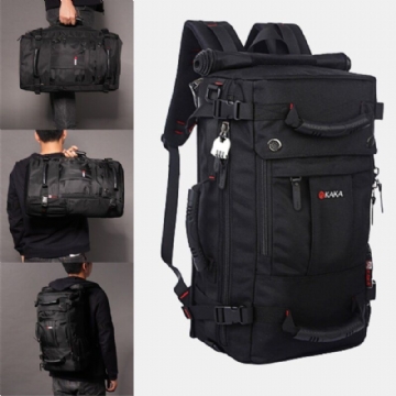 Hommes Multi-porter Grande Capacité Voyage En Plein Air Multi-fonction 15.6 Pouces Sacoche Pour Ordinateur Portable Sac De Voyage Sac À Dos