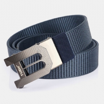 Hommes Nylon 120cm Boucle Automatique Casual Young All-match Jeans Ceinture