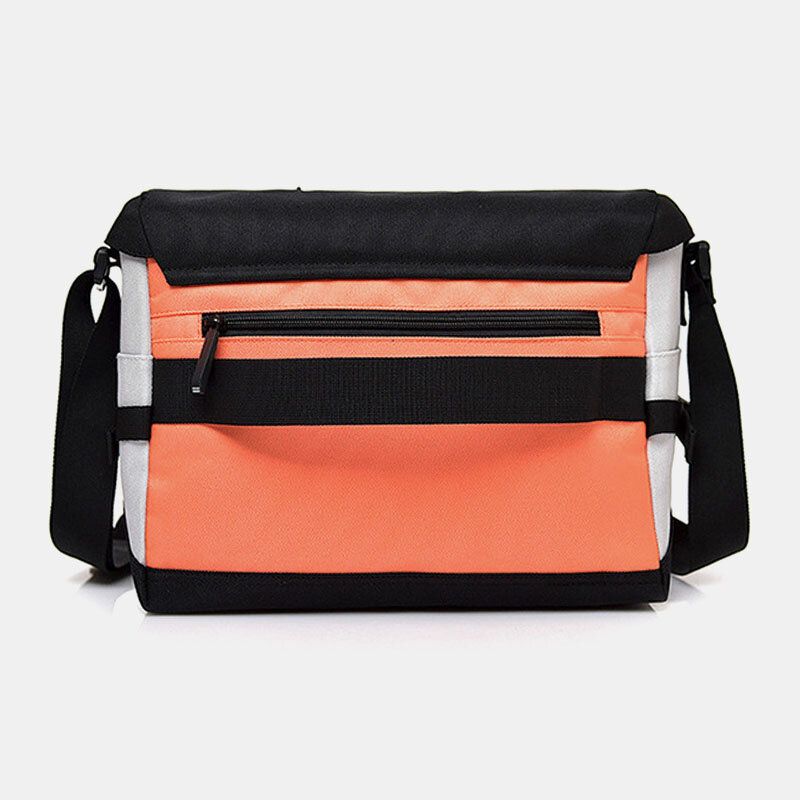 Hommes Nylon Moyenne Capacité Contraste Couleur Casual Personnalité Sac D'école Sac À Bandoulière Sac À Bandoulière