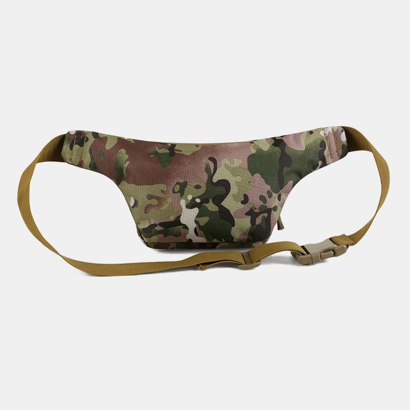 Hommes Nylon Multi-porter Multi-poches Extérieur Tactique Camouflage Équitation Taille Sac Sac À Bandoulière Poitrine Sac