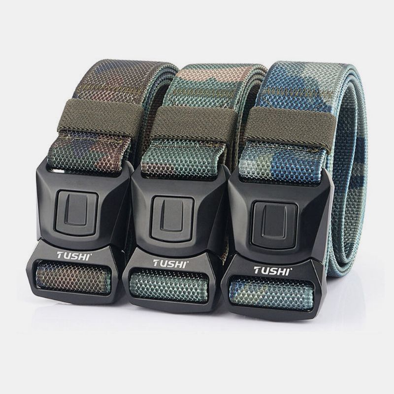 Hommes Nylon Quick Release Insert-boucle 125 cm Respirant À Séchage Rapide En Plein Air Ceinture De Sécurité Formation Tactique Ceinture