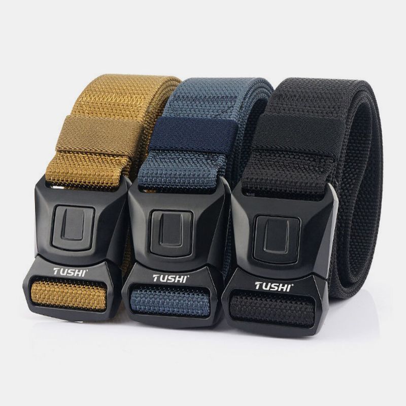 Hommes Nylon Quick Release Insert-boucle 125 cm Respirant À Séchage Rapide En Plein Air Ceinture De Sécurité Formation Tactique Ceinture