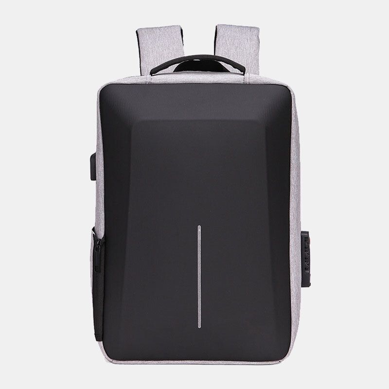 Hommes Oxford Tissu Grande Capacité Étanche Usb Charge 16 Pouces Sac Pour Ordinateur Portable Anti-vol Affaires En Plein Air Sac À Main Sac À Dos