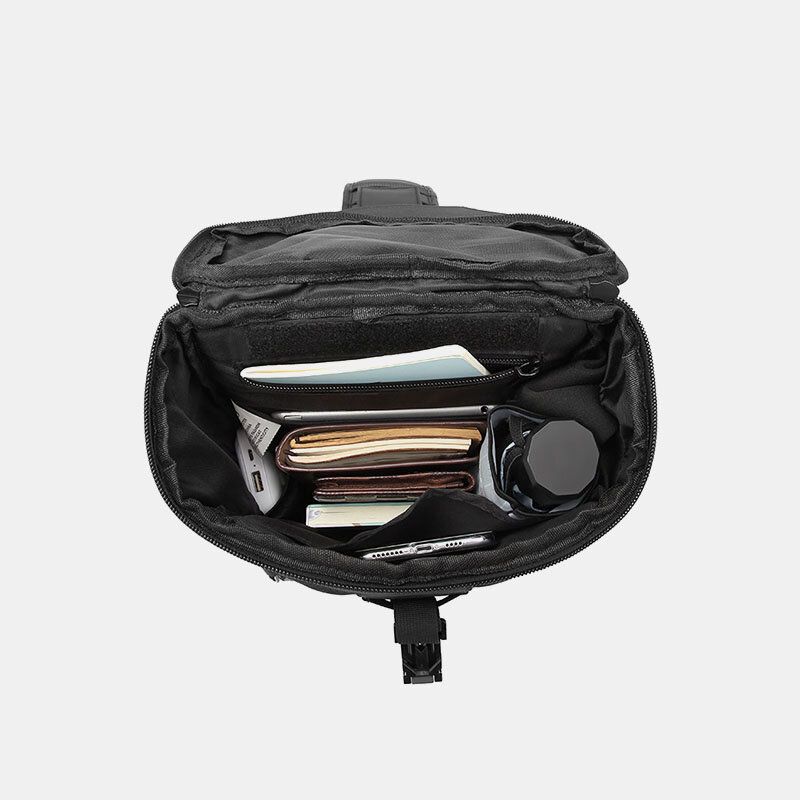 Hommes Oxford Usb Charge Multi-poches 3 Emplacements Pour Cartes Étanche Extérieur Sac À Bandoulière Sac De Poitrine Sac À Bandoulière