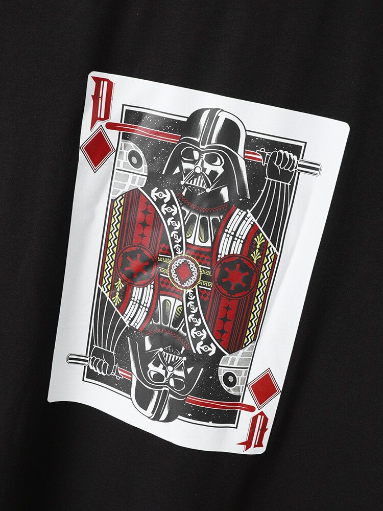 Hommes Poker Imprimer Star War Court Costumes Décontractés Deux Pièces