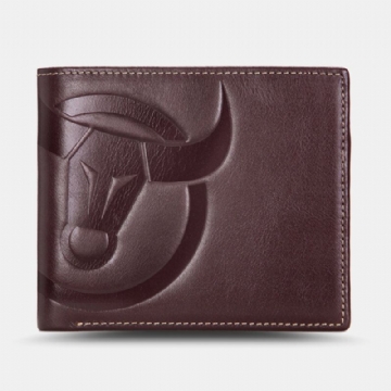 Hommes Portefeuilles Horizontaux Verticaux Bifold Rfid Brosse Antivol Multi-carte Slot Porte-cartes Pince À Billets Portefeuilles En Peau De Vache