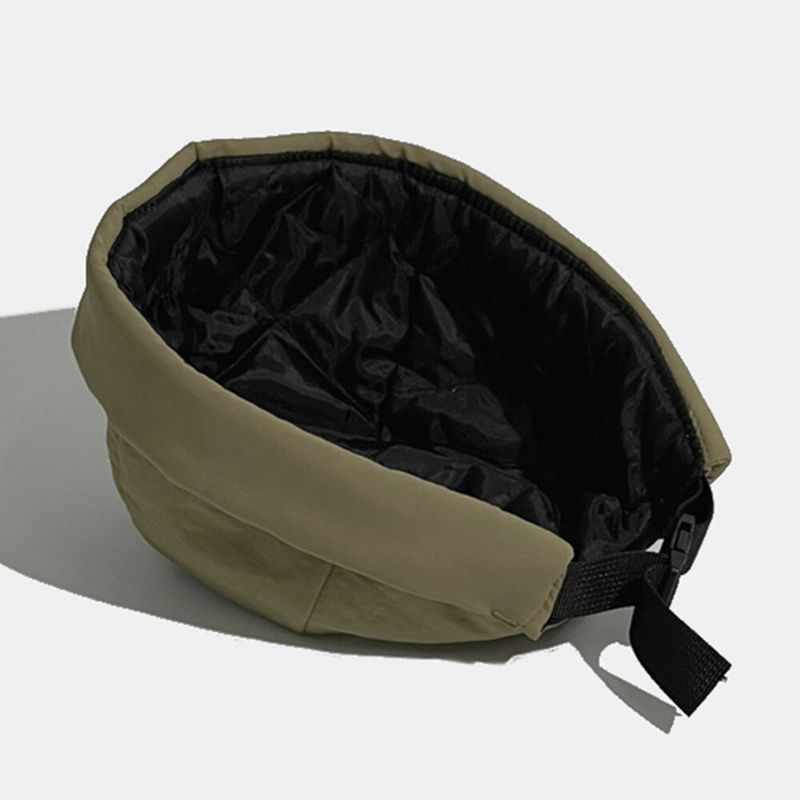 Hommes Propriétaire Casquette Tissu Imperméable Couleur Unie Chaleur Matelassé Boucle Enfichable Réglable Sans Bord Bonnet Crâne Casquette