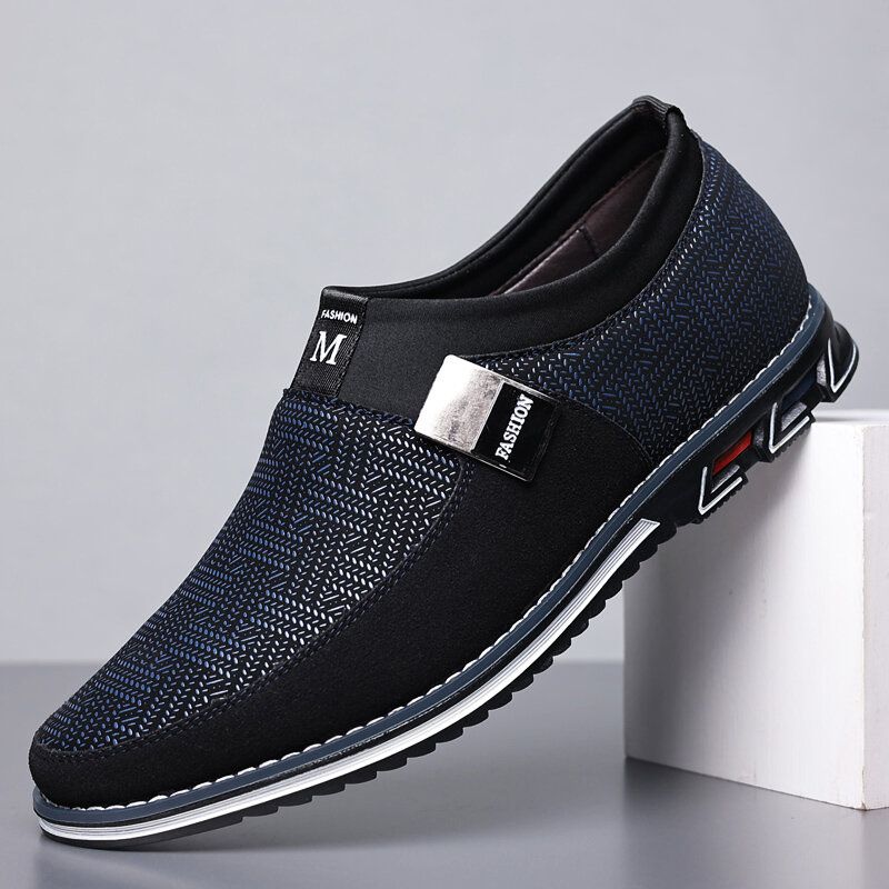 Hommes Respirant Antidérapant Confortable Doux Bas Slip On Casual Business Mocassins Chaussures