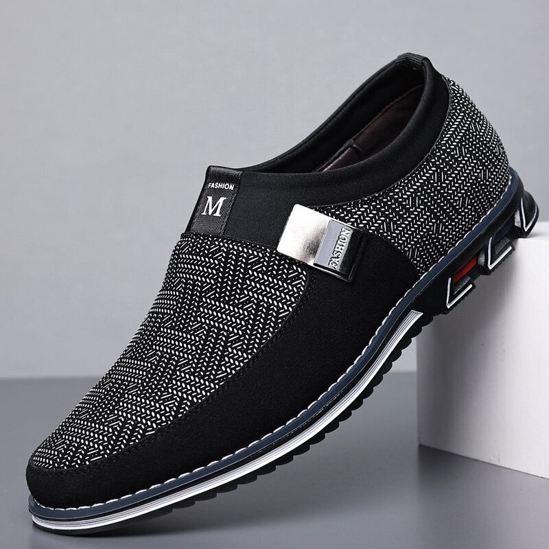 Hommes Respirant Antidérapant Confortable Doux Bas Slip On Casual Business Mocassins Chaussures