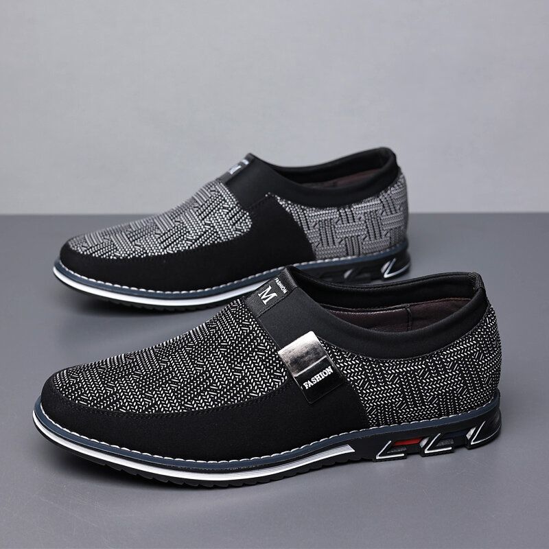 Hommes Respirant Antidérapant Confortable Doux Bas Slip On Casual Business Mocassins Chaussures