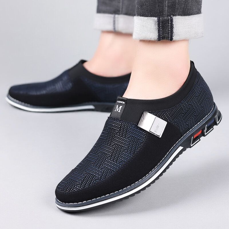 Hommes Respirant Antidérapant Confortable Doux Bas Slip On Casual Business Mocassins Chaussures