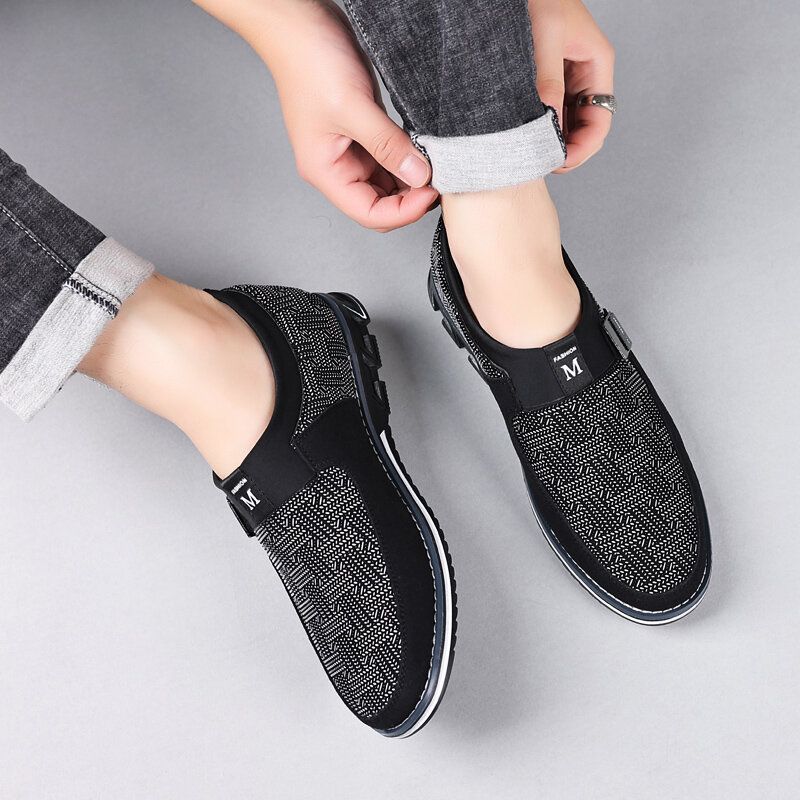 Hommes Respirant Antidérapant Confortable Doux Bas Slip On Casual Business Mocassins Chaussures