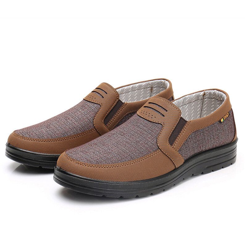 Hommes Respirant Antidérapant Confortable Doux Fond Vieux Pékin Casual Chaussures En Tissu