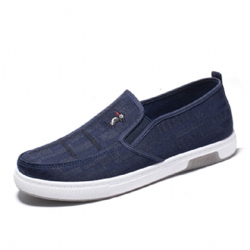 Hommes Respirant Non Slip Comfy Slip On Old Peking Casual Cloth Court Shoes