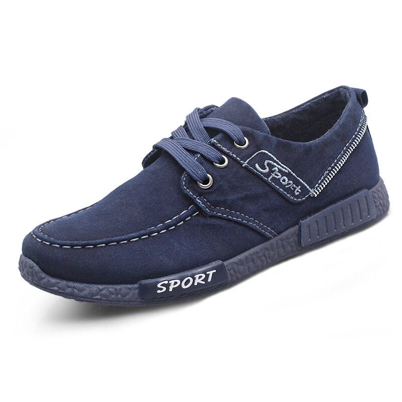 Hommes Respirant Semelle Souple Confortable Antidérapant Léger Vieux Pékin Casual Chaussures En Tissu