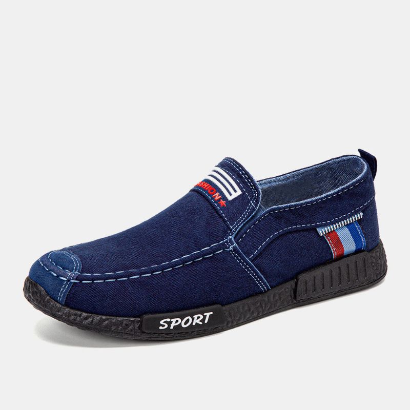 Hommes Respirant Semelle Souple Confortable Antidérapant Léger Vieux Pékin Casual Chaussures En Tissu