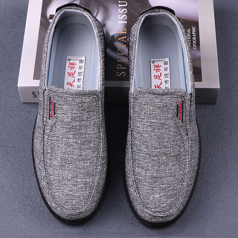 Hommes Respirant Semelle Souple Léger Confortable Rembourré Old Peking Casual Chaussures