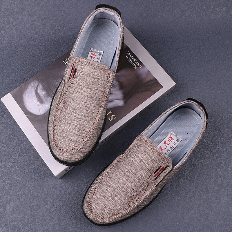 Hommes Respirant Semelle Souple Léger Confortable Rembourré Old Peking Casual Chaussures