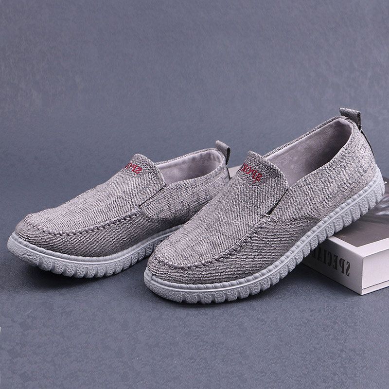 Hommes Respirant Semelle Souple Léger Confortable Slip On Rembourré Chaussures Décontractées