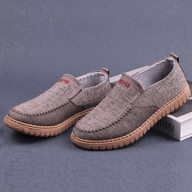 Hommes Respirant Semelle Souple Léger Confortable Slip On Rembourré Chaussures Décontractées