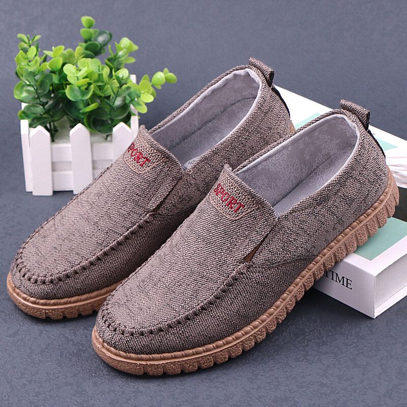 Hommes Respirant Semelle Souple Léger Confortable Slip On Rembourré Chaussures Décontractées